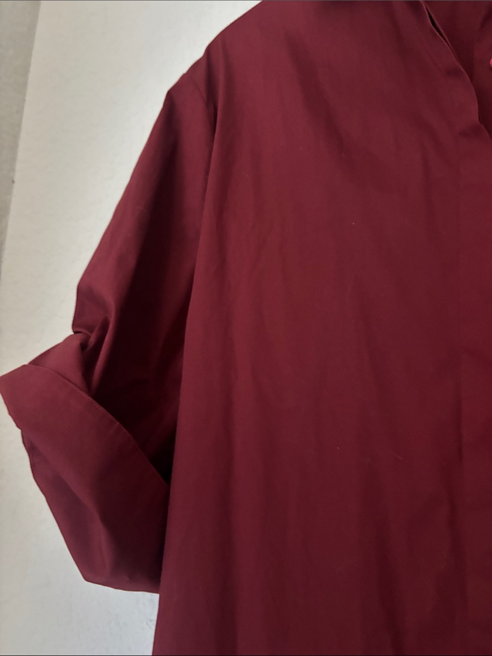 STAUD ‘Nico’ Button-Down Sangría shirt dress size small - Picture 3 of 5
